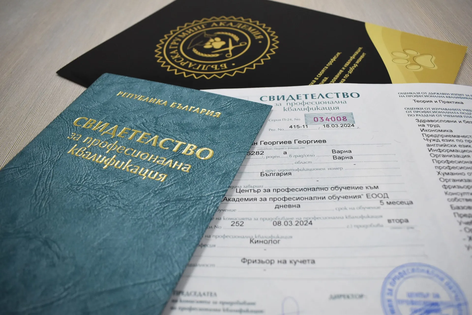 свидетелство за кинолог свидетелство за кинолог