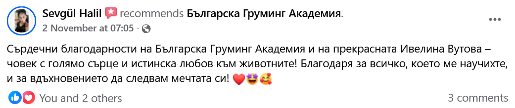 отзив - Ивелина Вутова отзив - Ивелина Вутова