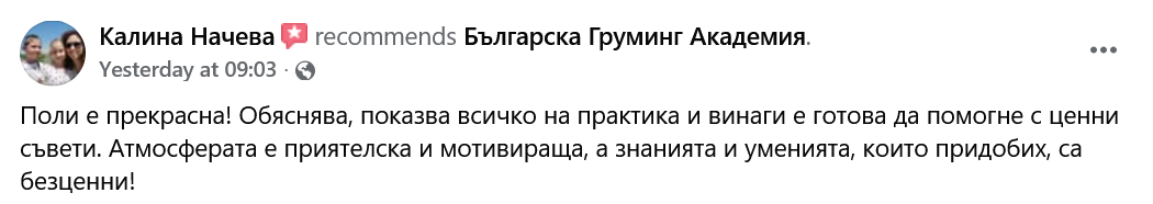 отзив - полина димитрова